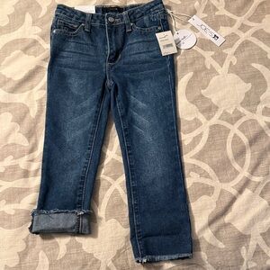Joe's Jeans Girls's Dark Blue Raw Hem Jeans
